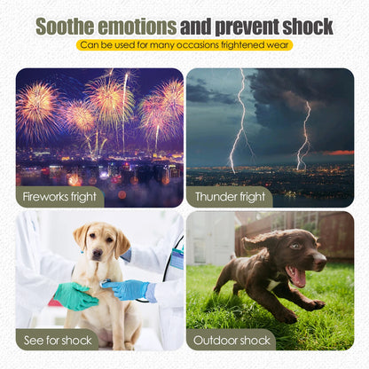 Calming Anxiety Vest for Dogs - Fireworks, Travel & Vet Visit Relief